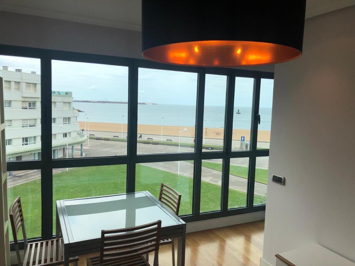 Primera Linea Playa+Parking Gratis Gijón Eksteriør billede